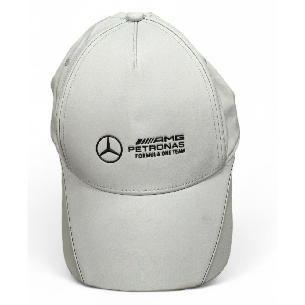 Mercedes Benz AMG Petronas F1 Team Puma Silver Adjustable Snapback Hat Cap
